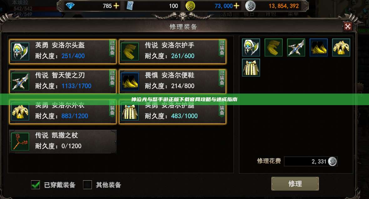 神泣纷争手游正版下载官网攻略与速成指南