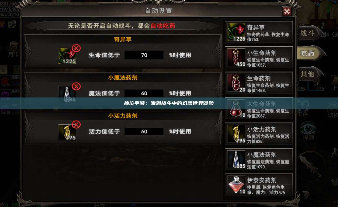 神泣纷争手游：激烈战斗中的幻想世界冒险