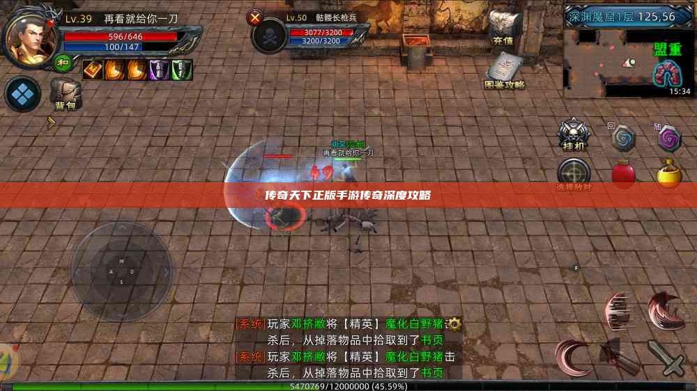 传奇天下正版手游传奇深度攻略