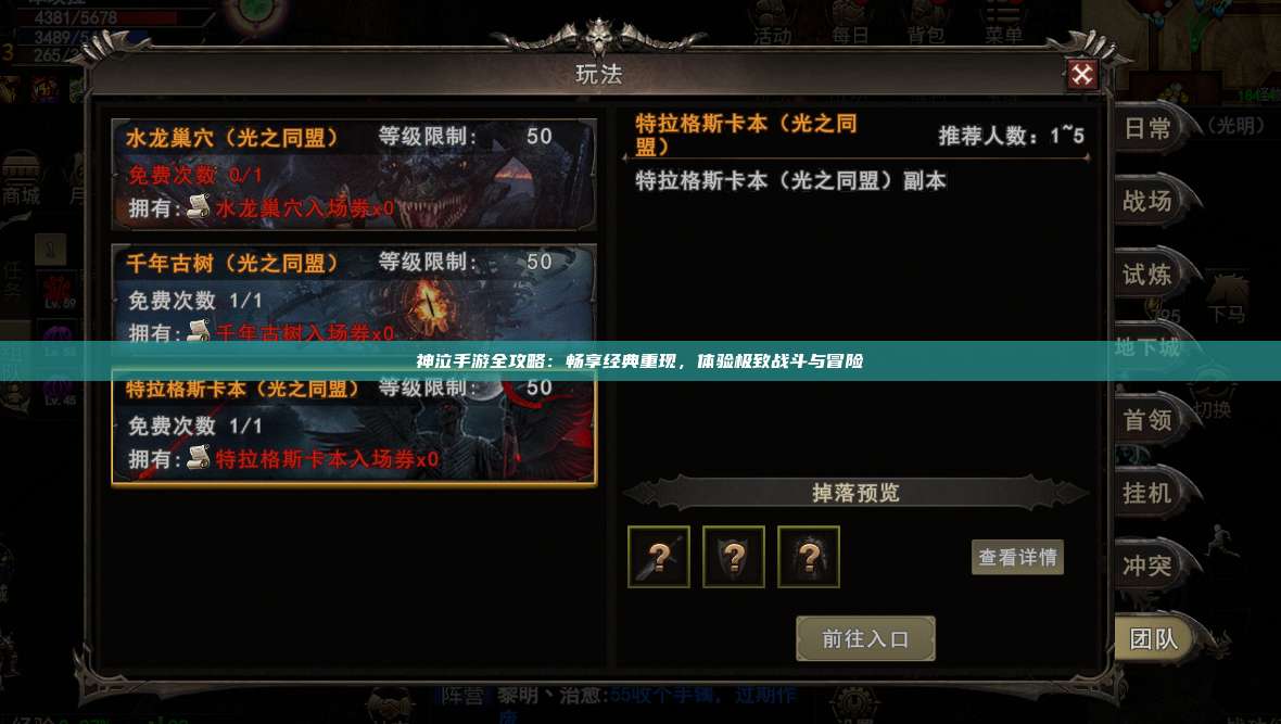 神泣纷争手游全攻略:畅享经典重现,体验极致战斗与冒险