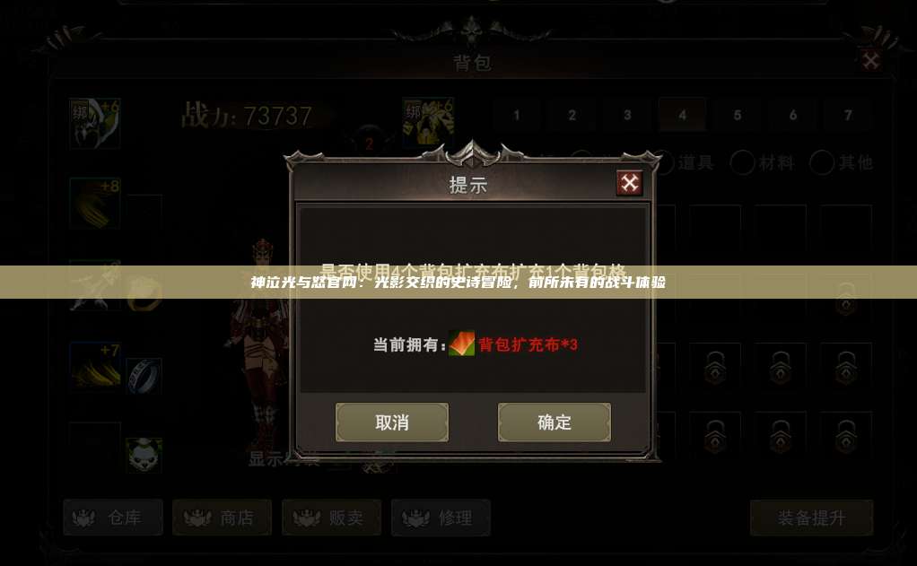 神泣纷争官网：光影交织的史诗冒险，前所未有的战斗体验