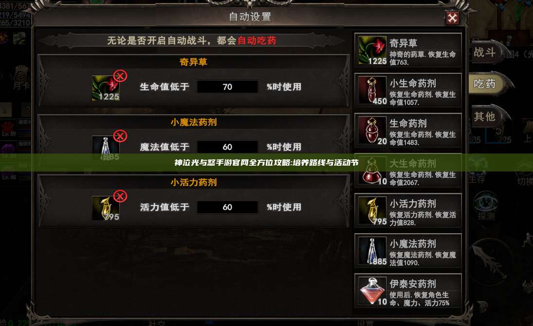 神泣纷争手游官网全方位攻略:培养路线与活动节